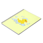 Carnet Canard en caoutchouc dans des bulles (Côté gauche)