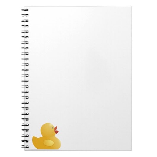 Carnet Canard en caoutchouc jaune (Devant)