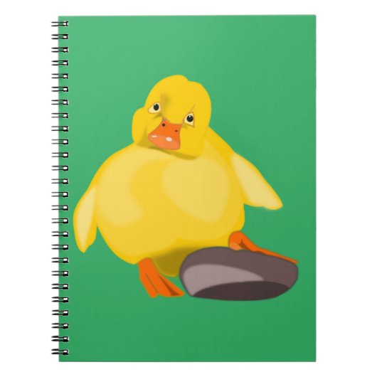 Carnet Canard jaune mignon (Devant)