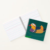 Carnet Canard mandarin coloré Art numérique moderne (Intérieur)