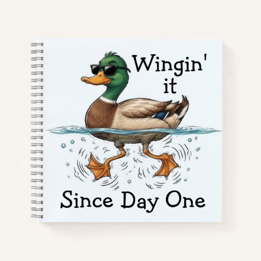 Carnet Canard qui improvise (Devant)