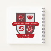 Carnet Cancer Birthday Crest™ for July 1-22 (Dos)