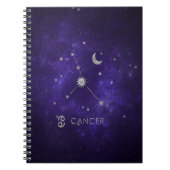 Carnet Cancer du pourpre du zodiaque | Horoscope d'astrol (Devant)