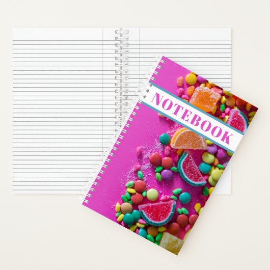 Carnet Candies colorées rose (À l'intérieur)