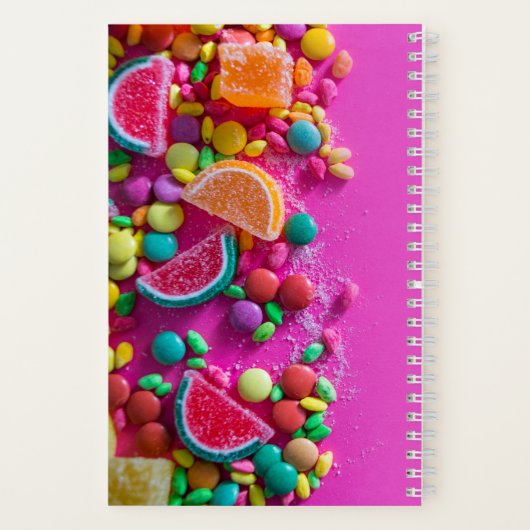 Carnet Candies colorées rose (Verso)