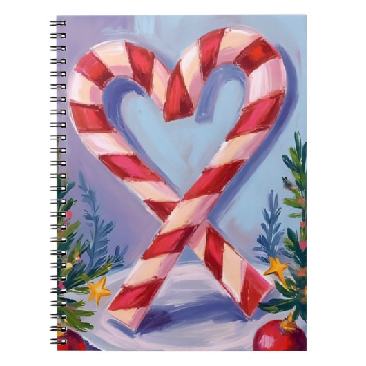 Carnet Candy Cane Heart Merry Christmas (Devant)