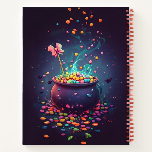 Carnet Candy Cauldron d'Halloween (Dos)