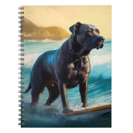 Carnet Cane Corso Beach Surf Peinture (Devant)