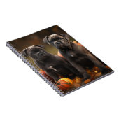 Carnet Cane Corso Chiot Automne Citrouille de plaisir (Côté Droit)