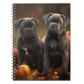 Carnet Cane Corso Chiot Automne Citrouille de plaisir (Devant)