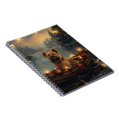 Carnet Cane Corso Noël Festive Voyage (Côté Droit)