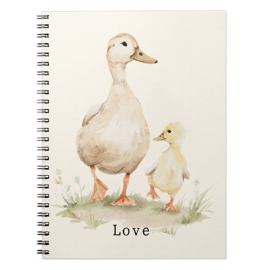 Carnet Canetons bébé de maman jaune (Devant)