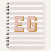 Carnet Canevas Chic Pink Preppy (Devant)