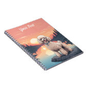 Carnet Caniche au bord du lac (Côté Droit)