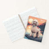 Carnet Caniche au bord d'un lac (Intérieur)
