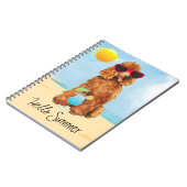 Carnet Caniche d'été (Côté gauche)