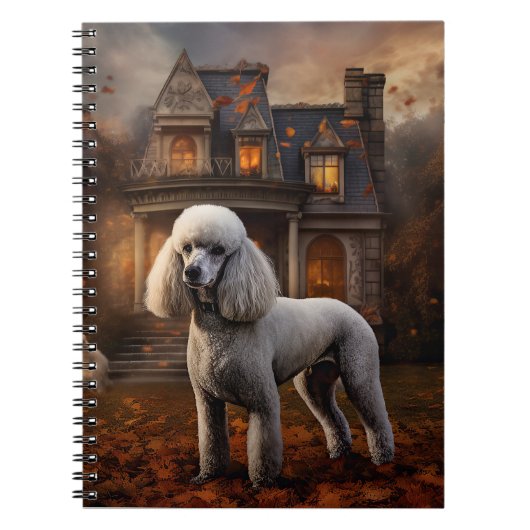 Carnet Caniche Halloween Effrayant (Devant)