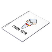 Carnet Canine Tooth Funky Dental Pun (Côté gauche)