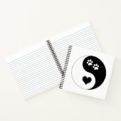 Carnet Canine Yin Yang Pâtes de coeur et de chien (Intérieur)