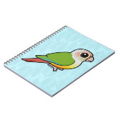 Carnet Cannelle Conure Vert-cheeked de Birdorable (Côté gauche)