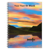 Carnet Canot Sur Sunset Lake (Devant)