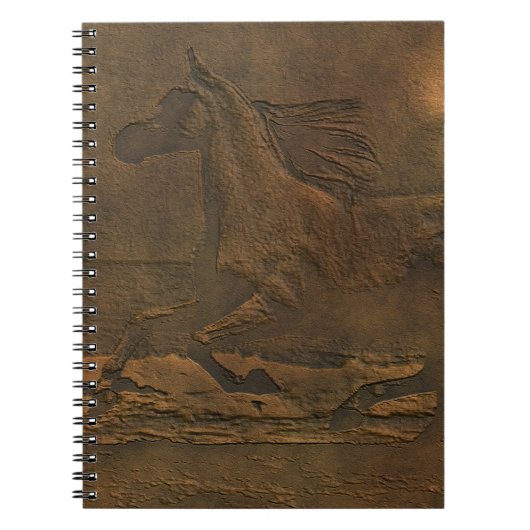 Carnet Cantering Wild Spirited Horse Faux Effet cuir (Devant)