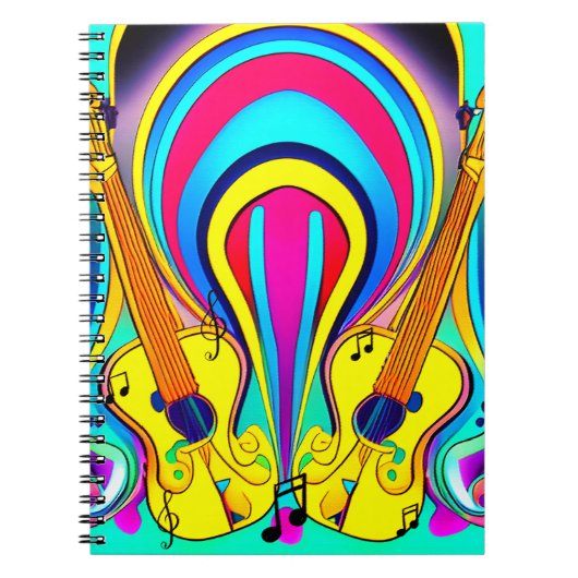 CARNET CANVAS GLOSSÉS DE GUITARS (Devant)