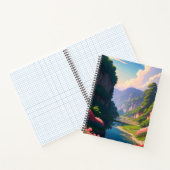 Carnet Canyon verdoyant avec rivière (Intérieur)