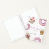 Carnet Caoutchouc rose doux et Baby shower de beigne Livr (Intérieur)