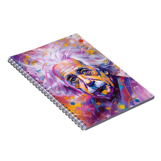 Carnet capa de caderno Einstein neon (Côté Droit)