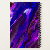 Carnet cape de nuages violets avec cuivre (Verso)