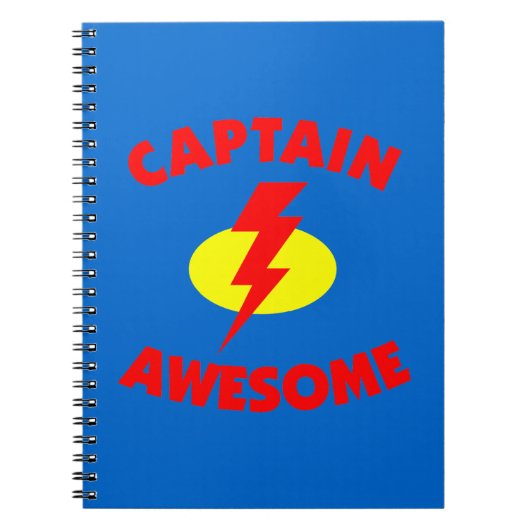 Carnet Capitaine Awesome (Devant)