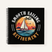 Carnet Capitaine navigation tranquille en retraite (Devant)