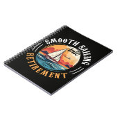 Carnet Capitaine navigation tranquille en retraite (Côté gauche)