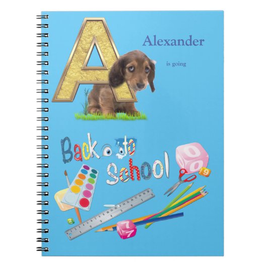 Carnet Capitales Alphabet Retour à l'école (Devant)