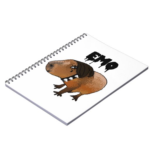 Carnet Capivara Emo Caderno (Côté gauche)