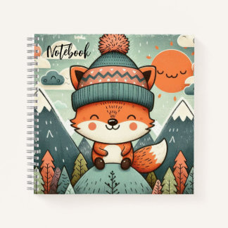 Carnet Caprice d'hiver – Renard au chapeau touffu