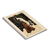 Carnet Capricorne Céleste Zodiaque Art (Côté Droit)