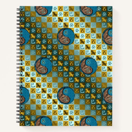 Carnet Capricorne & Serpent d'eau (Devant)
