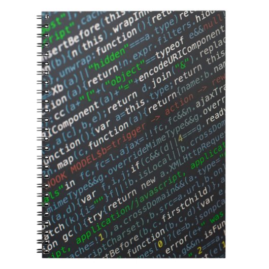 Carnet Capture d'écran des codes source (Devant)