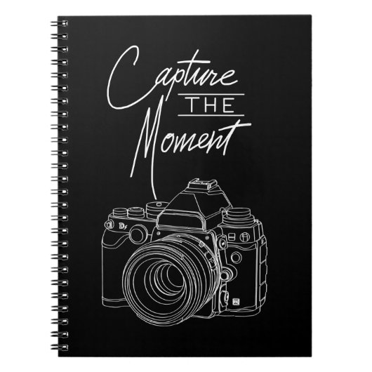 Carnet Capture Moment Camera Photographe. (Devant)