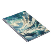 Carnet Capturer Art Hiver Scène & Cristaux de neige et de (Côté Droit)