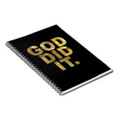 Carnet "Capturez l'inspiration divine écriture-Dieu l'a f (Côté Droit)