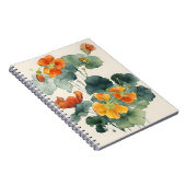 Carnet Capucine - Fleurs aquarelle (Côté Droit)