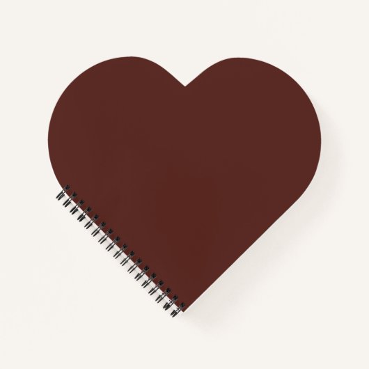 Carnet Caput mortuum (couleur unie) (Devant)