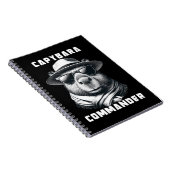 Carnet Capybara avec lunettes de soleil Capy Commandant (Côté Droit)