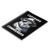 Carnet Capybara avec lunettes de soleil Capy Commandant (Côté gauche)