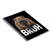 Carnet Capybara Drôle Bruh  (Côté Droit)
