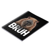 Carnet Capybara Drôle Bruh  (Côté gauche)