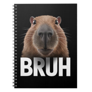 Carnet Capybara Drôle Bruh 